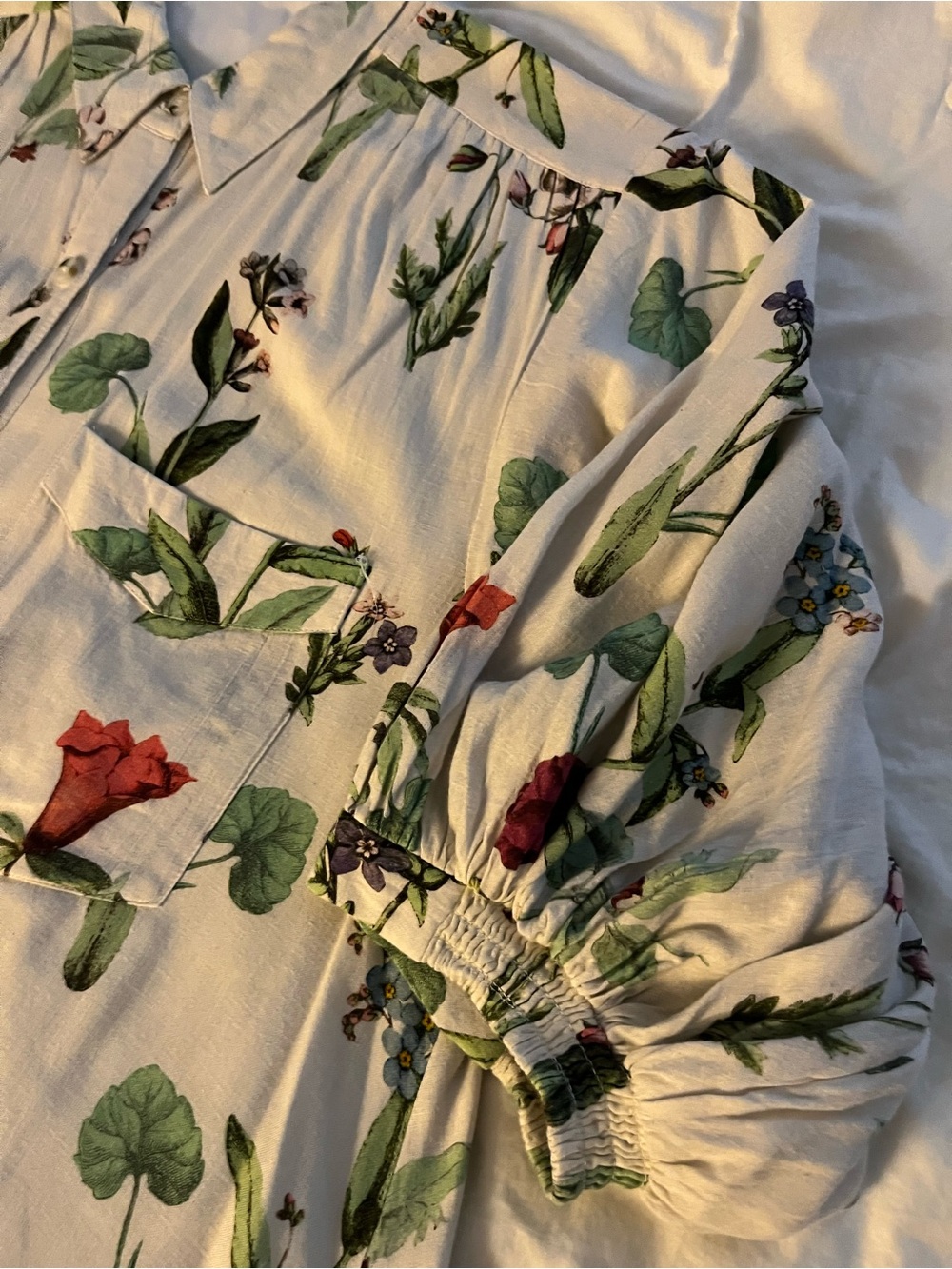 Anthropologie Maeve Mona Linen Maxi Shirtdress size Petite Large - Picture 10 of 10